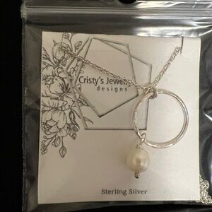 New Cristy’s Jewelry Vancouver Island Sterling Silver & Pearl Necklace